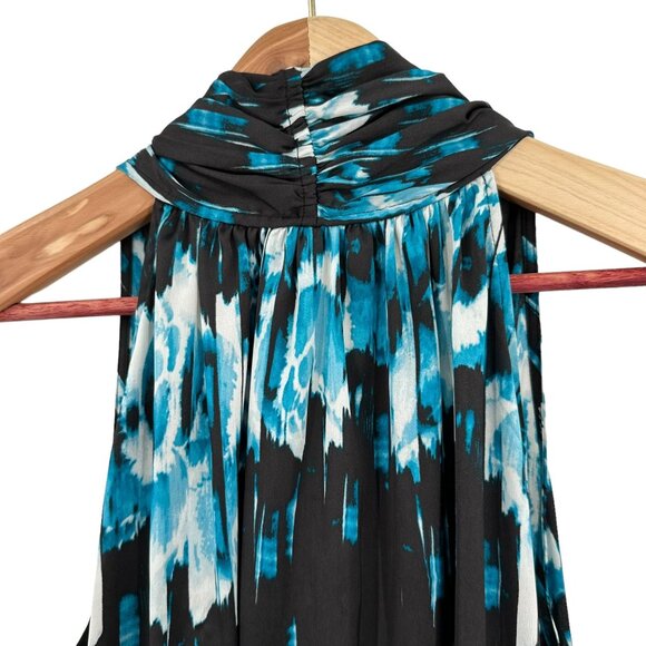 Derek Lam For Design Nation Dress XL Blue & Black Sleeveless Mini Bubble Hem - Picture 4 of 7